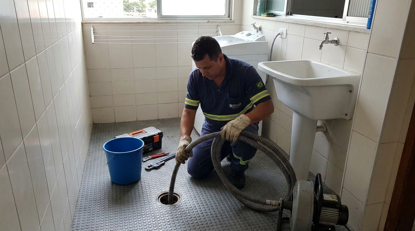 Desobstrução na Cozinha em Vitória‑ES